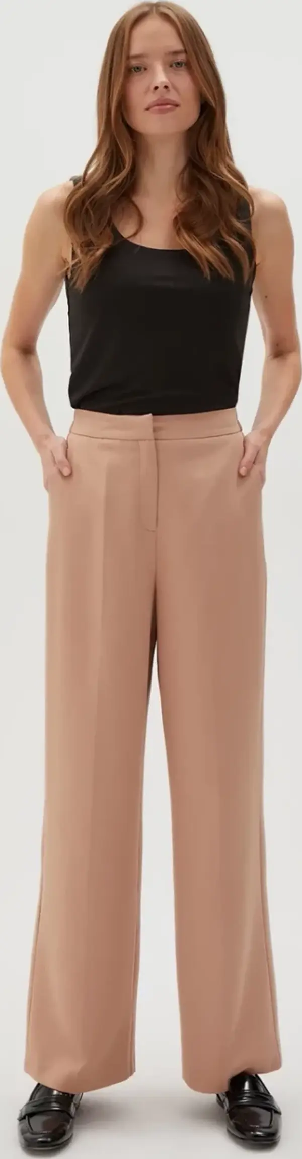 Marisse Marisse Women's Trousers L-Sp-4607 L.Brown