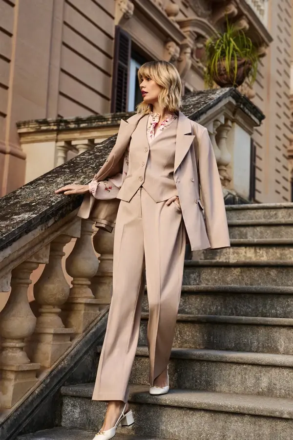 Marisse Marisse Women's Trousers L-Sp-4613 L.Beige