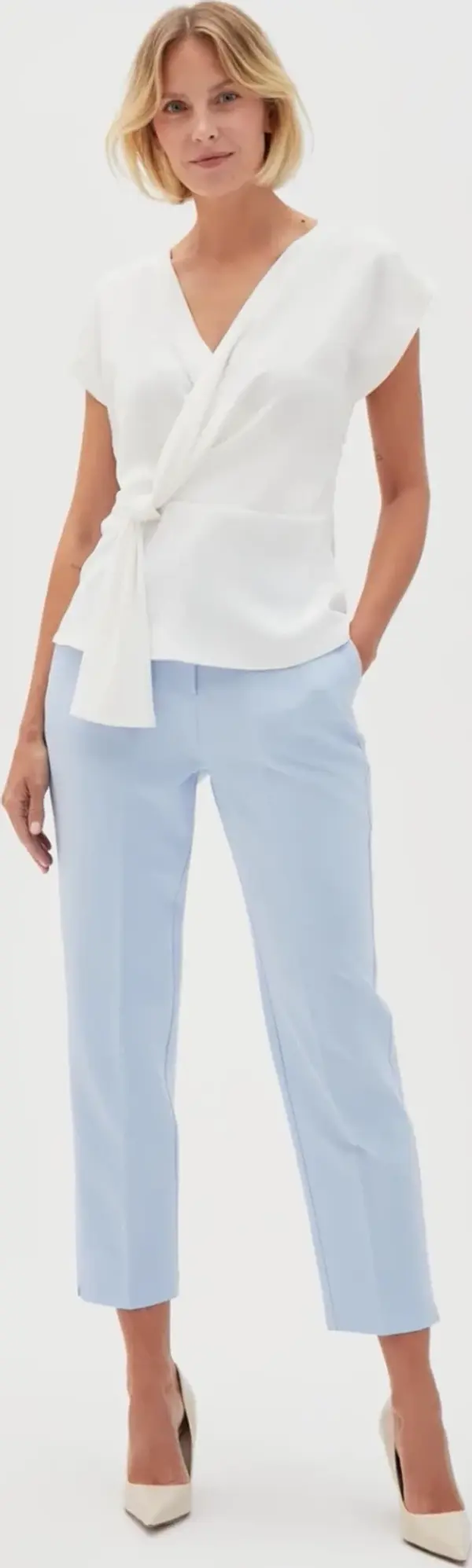 Marisse Marisse Women's Trousers L-Sp-4617 L.Blue