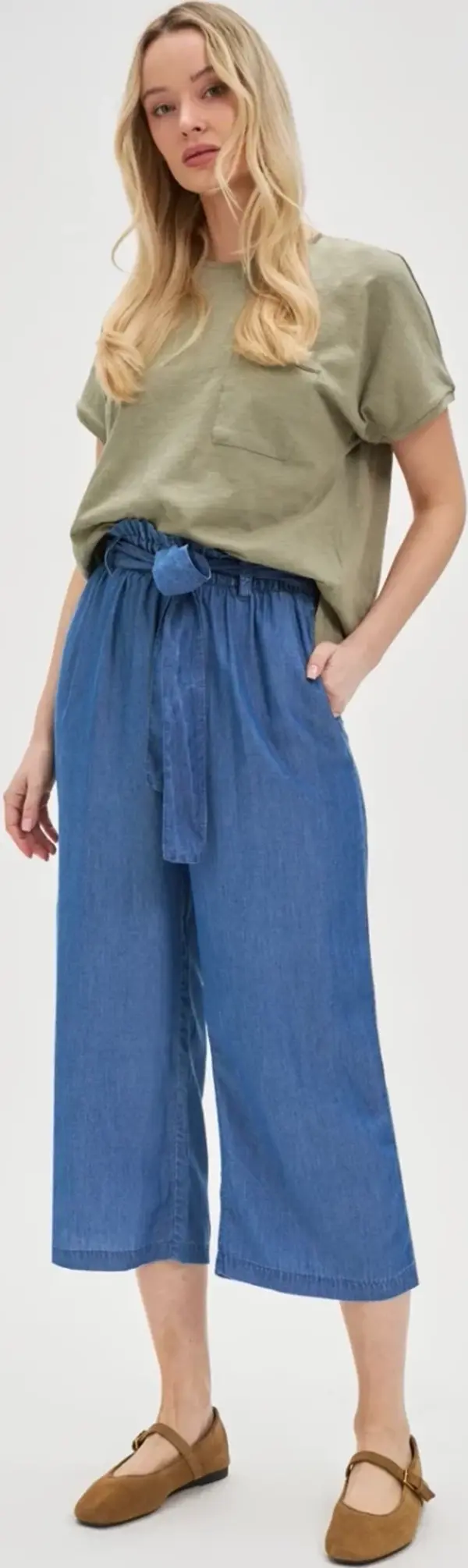 Marisse Marisse Women's Trousers L-Sp-4618 Blue