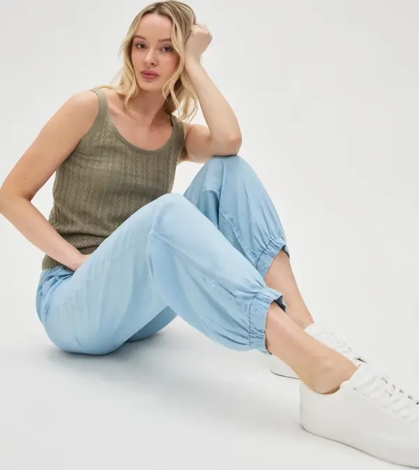 Marisse Marisse Women's Trousers L-Sp-4620 Blue