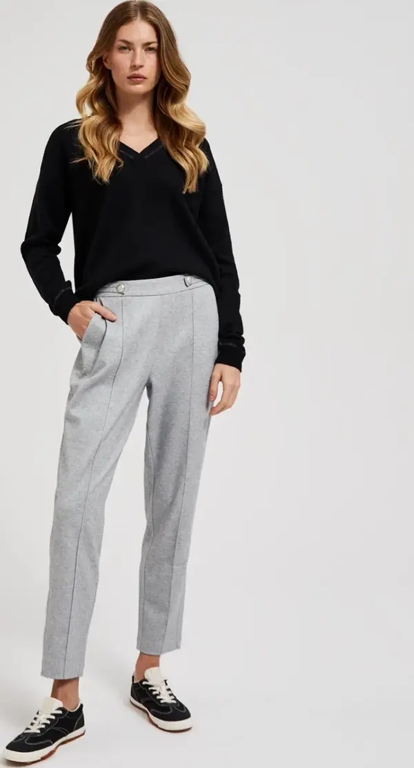 Marisse Marisse Women's Trousers Z-Sp-4501 Grey Mel