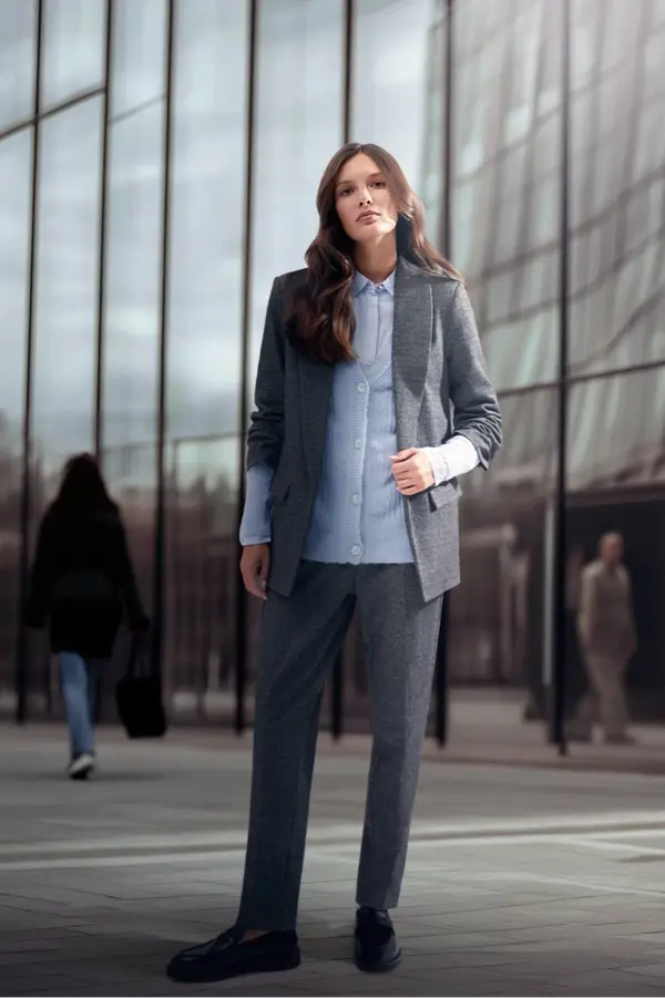 Marisse Marisse Women's Trousers Z-Sp-4519 D.Grey