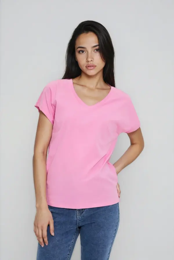 Marisse Marisse WOMEN'S TSHIRT L-TS-4951 PINK