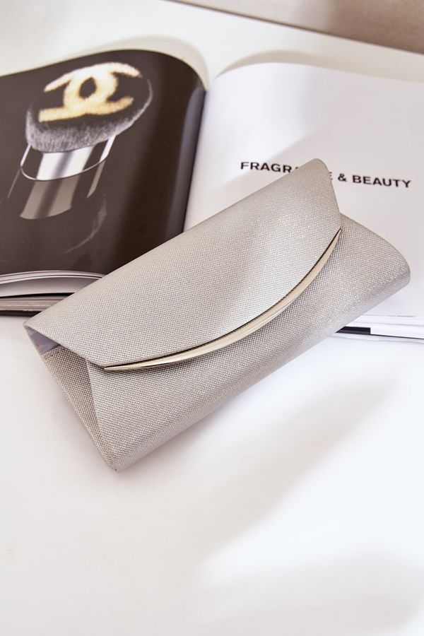 marka niezdefiniowana marka niezdefiniowana Блестяща Чанта Клъч Сребриста Сатореа