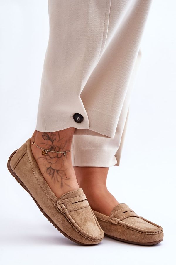 marka niezdefiniowana marka niezdefiniowana Дамски велурени мокасини Кафяви Lenvie