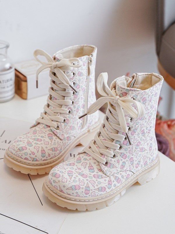 marka niezdefiniowana marka niezdefiniowana Детски боти с подплата с цип бежови Dolida