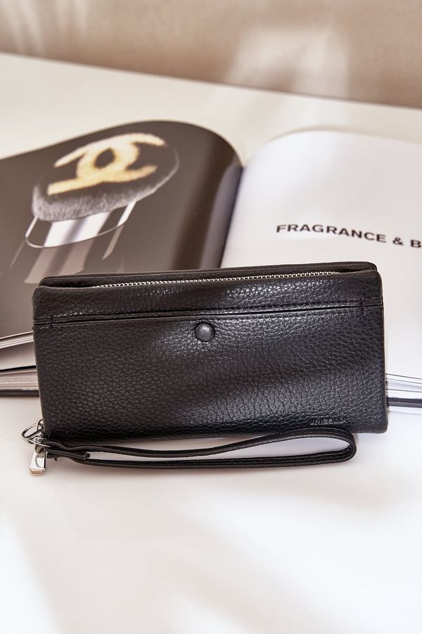 marka niezdefiniowana marka niezdefiniowana Голям Дамски Портфейл С Дебелина Еко Кожа Черен Martiel