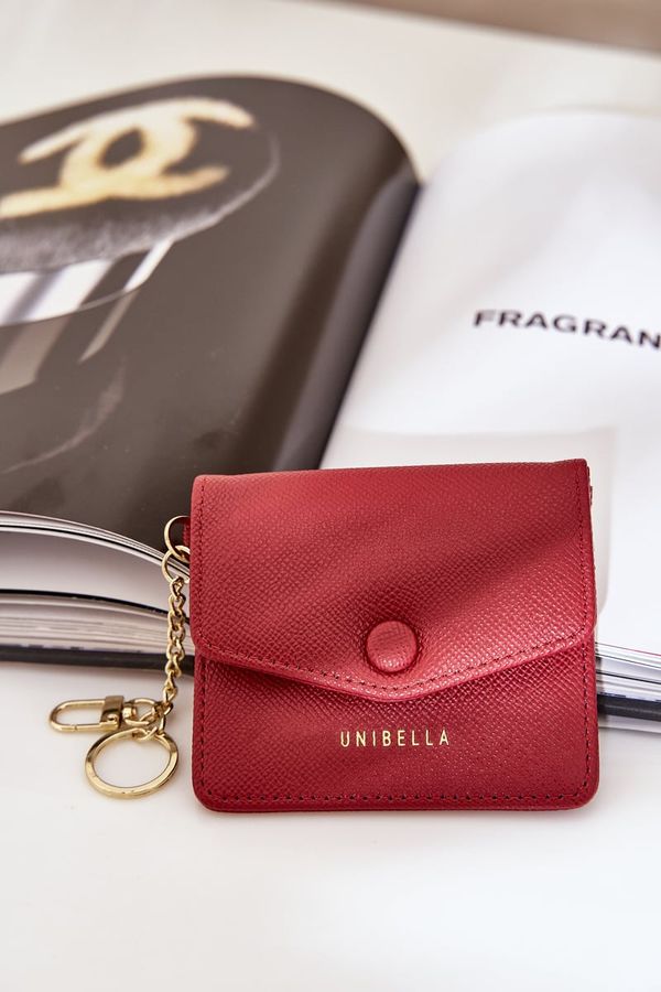 marka niezdefiniowana marka niezdefiniowana Калъф За Карти С Златен Ключодържател Еко Кожа Бордо Иритинме