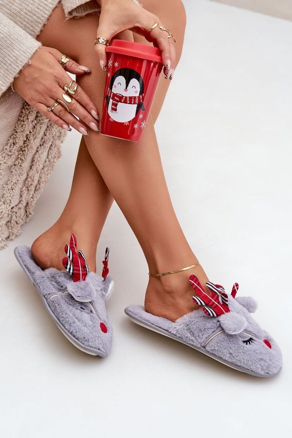 marka niezdefiniowana marka niezdefiniowana Коледни Чехли С Декорация На Елен Шарени Sylaia