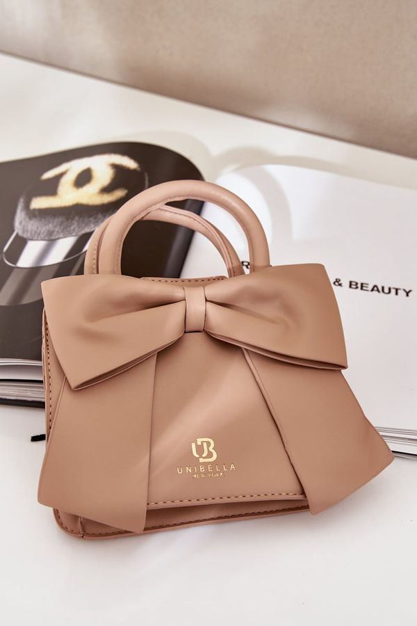 marka niezdefiniowana marka niezdefiniowana Малка Чанта С Панделка Тъмнобежова Несе