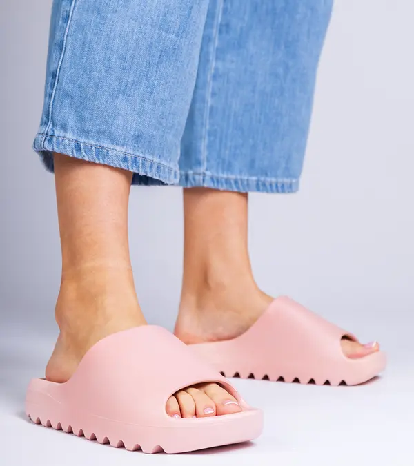 D/CEO marka niezdefiniowana Pink rubber women's slides Serrano