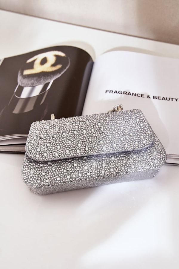 marka niezdefiniowana marka niezdefiniowana Украсена Чанта За Поводи Сребриста Карити