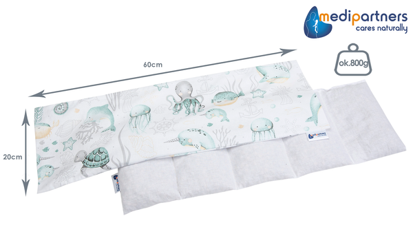 Medi Partners Medi Partners Thermofor with cherry seeds large 20x60 - 5 chamber - Ocean