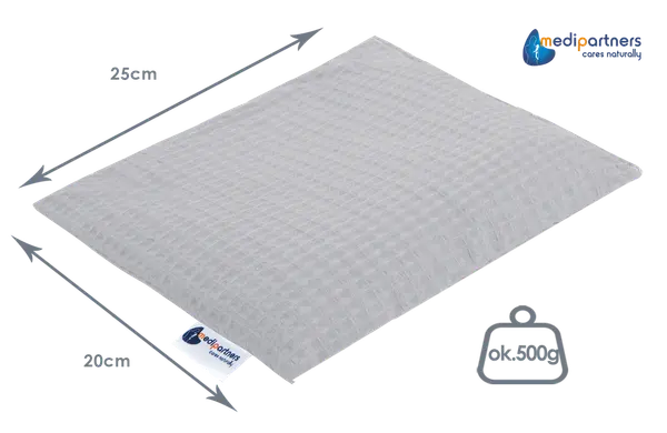 Medi Partners Medi Partners Thermofor with cherry seeds (Wafel) - Gray