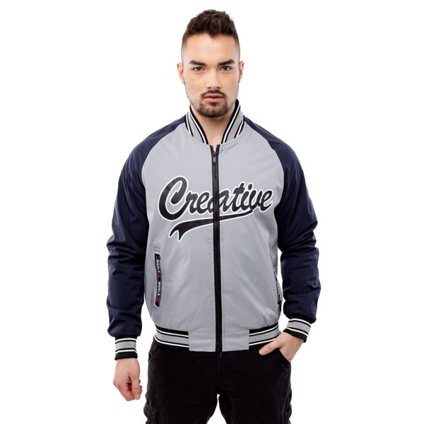Glano Men Baseball Jacket GLANO - gray