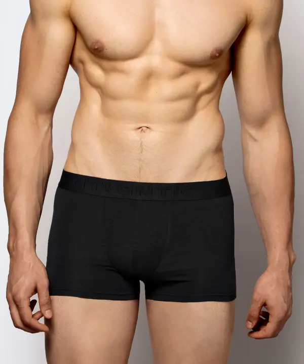 Atlantic Men's Bamboo Boxer Shorts ATLANTIC - Black
