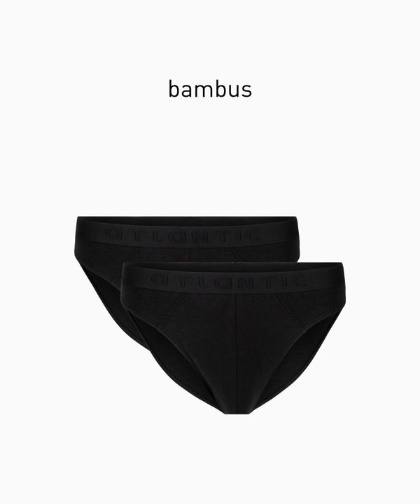 Atlantic Men's Bamboo Briefs ATLANTIC 2Pack - black