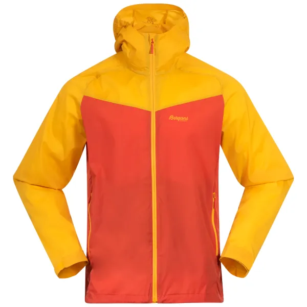 Bergans Men's Bergans Microlight Jacket Brick/Light Golden Yellow