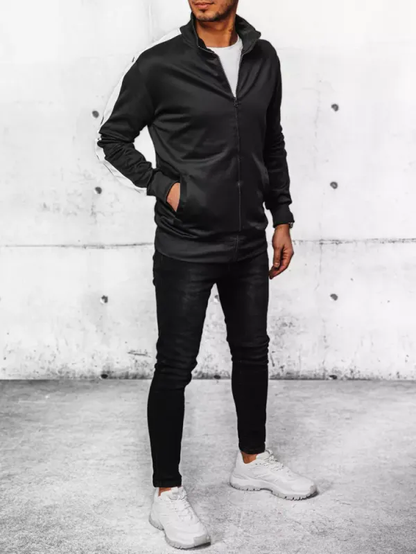 DStreet Men's Black Dstreet Zipper Hoodie