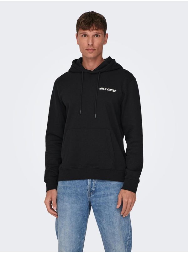 Only Men's Black Hoodie ONLY & SONS Bryce - Men