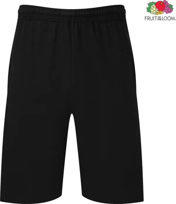 Fruit of the Loom Men's Black Shorts Iconic 195 Jersey Fruit of the Loom