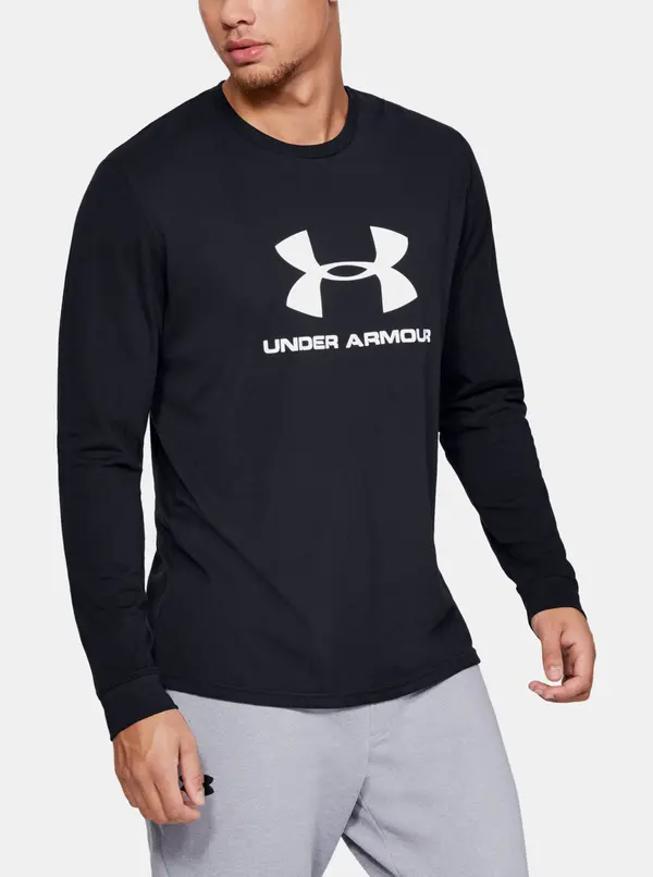 Under Armour Men's Black T-Shirt Sportstyle Under Armour