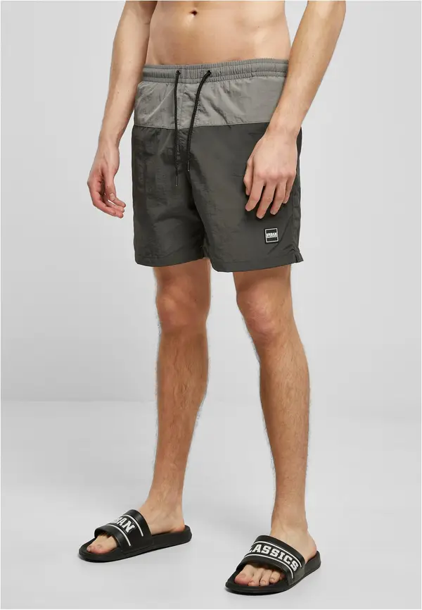 Urban Classics Men's Block Swimsuit Grey/Asphalt