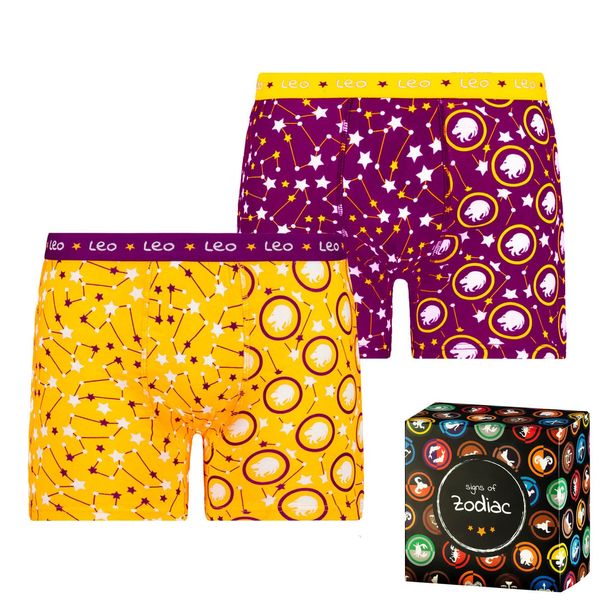 Frogies Men's boxers Frogies Zodiac Лъв 2P Gift box