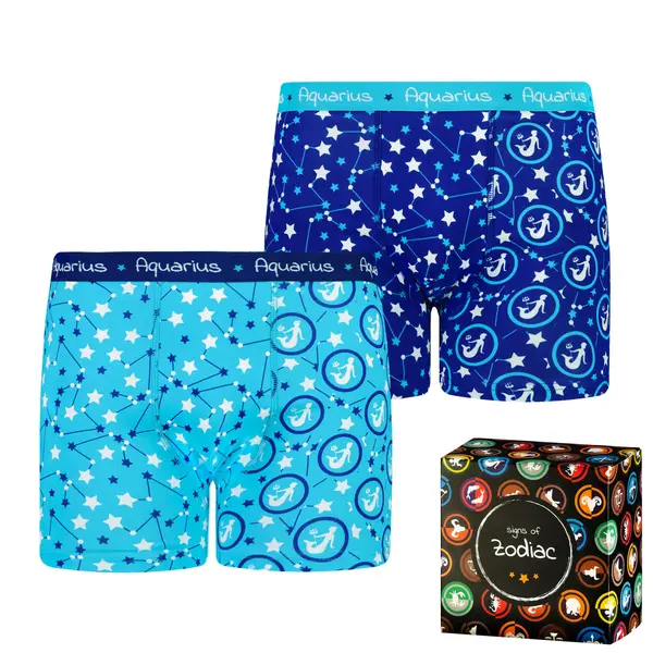 Frogies Men's boxers Frogies Zodiac Водолей 2P Gift box