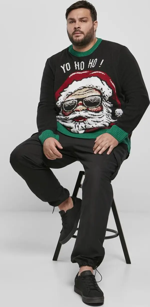 Urban Classics Men's Christmas Sweater Yo Ho Ho