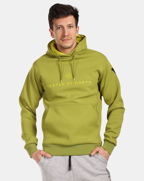 Kilpi Men's cotton hooded sweatshirt Kilpi TOMAR-M Green
