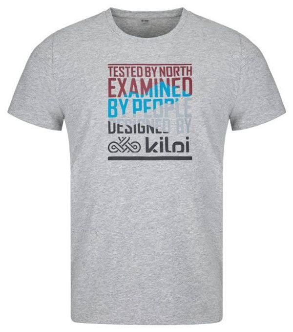 Kilpi Men's cotton T-shirt TYPON-M LIGHT GRAY