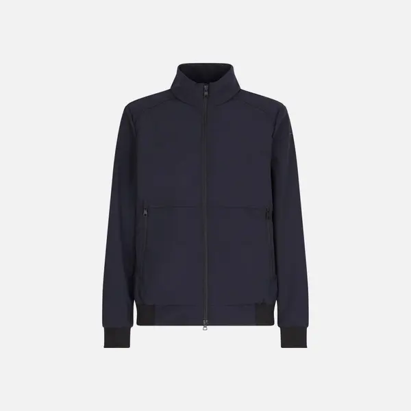 GEOX Men's Dark Blue Quilted Jacket Geox Spherica - Mens