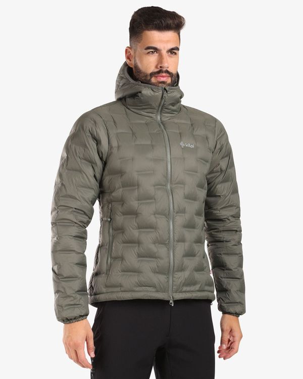 Kilpi Men's down jacket Kilpi ALBERT-M Dark green