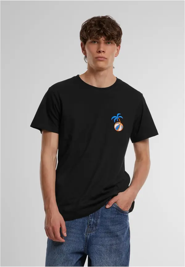 Mister Tee Men's EMB Basketball T-Shirt - Black