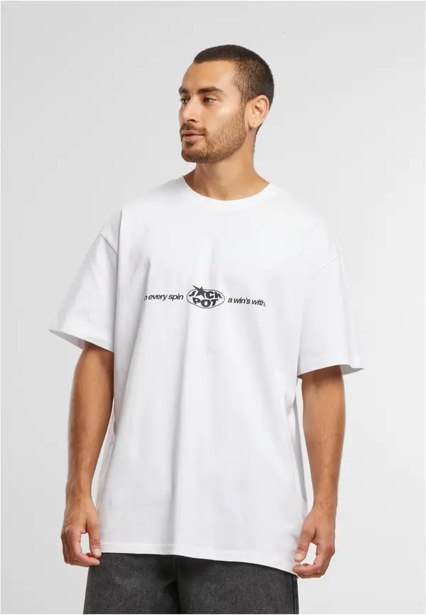 Mister Tee Men's Every Spin Wins T-shirt white
