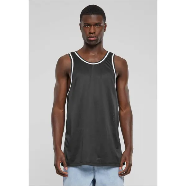 Urban Classics Men's Fishnet Tank Top - Black