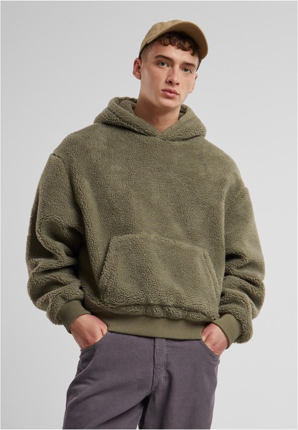 Urban Classics Men's hoodie Teddy Hoody light green
