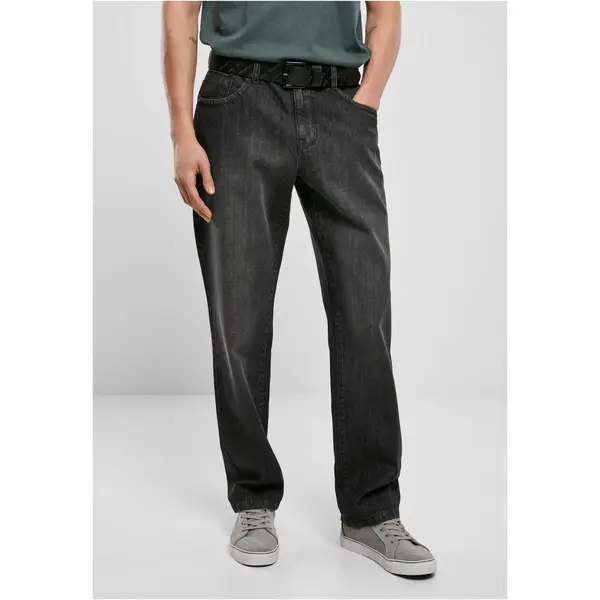 Urban Classics Men's Loose Jeans Black/Washed