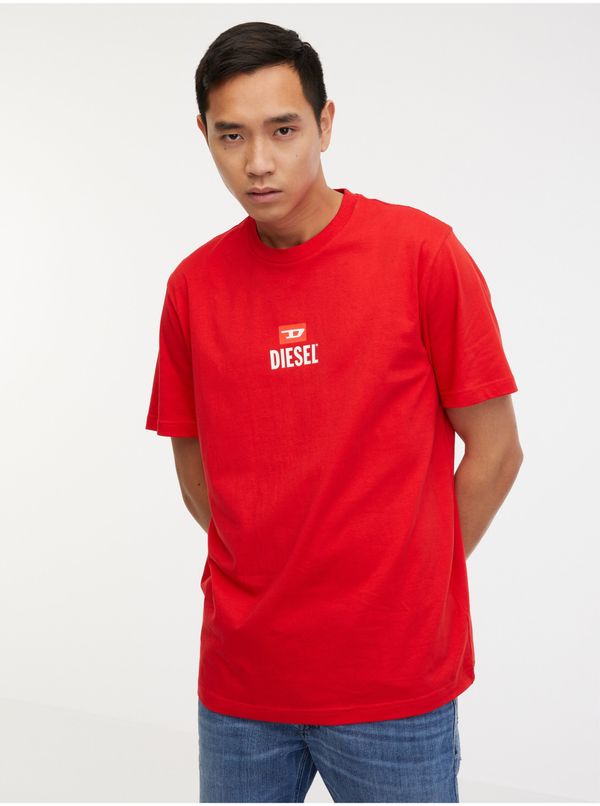 Diesel Men's Red T-Shirt Diesel T-Just - Men's