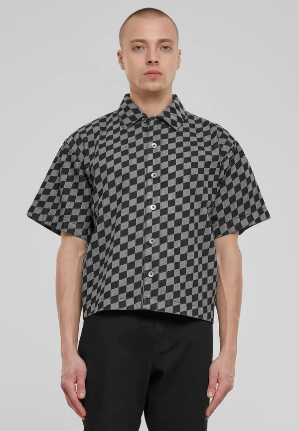 Urban Classics Men's shirt with print - black
