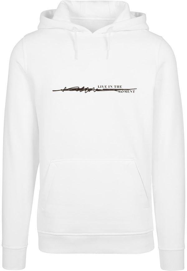 Mister Tee Men's sweatshirt Live In The Moment Hoody white