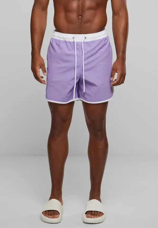 Urban Classics Men's swimwear UC- lavender/white