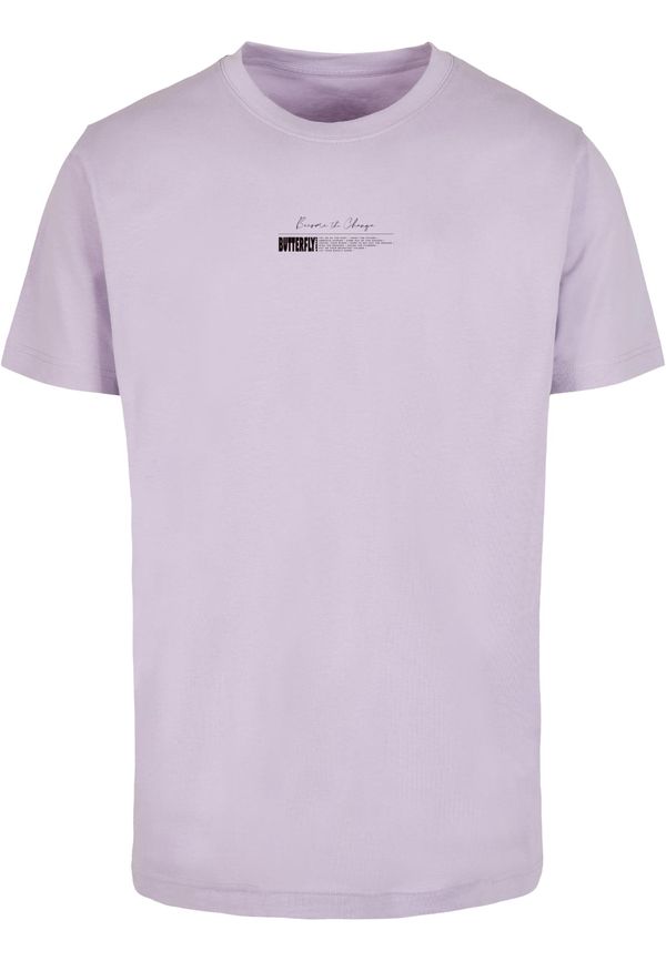 Mister Tee Men's T-shirt Become the Change Butterfly 2.0 lilac