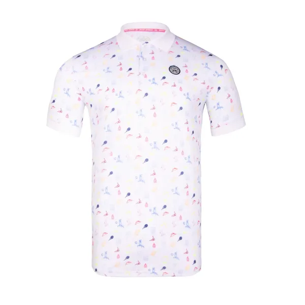 BIDI BADU Men's T-shirt BIDI BADU Idir Tech Polo White S