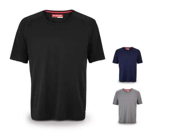CCM Men's T-Shirt CCM SS Premium Training Tee Dark Grey