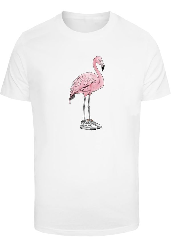 MT Men Men's T-shirt Flamingo Baller - white