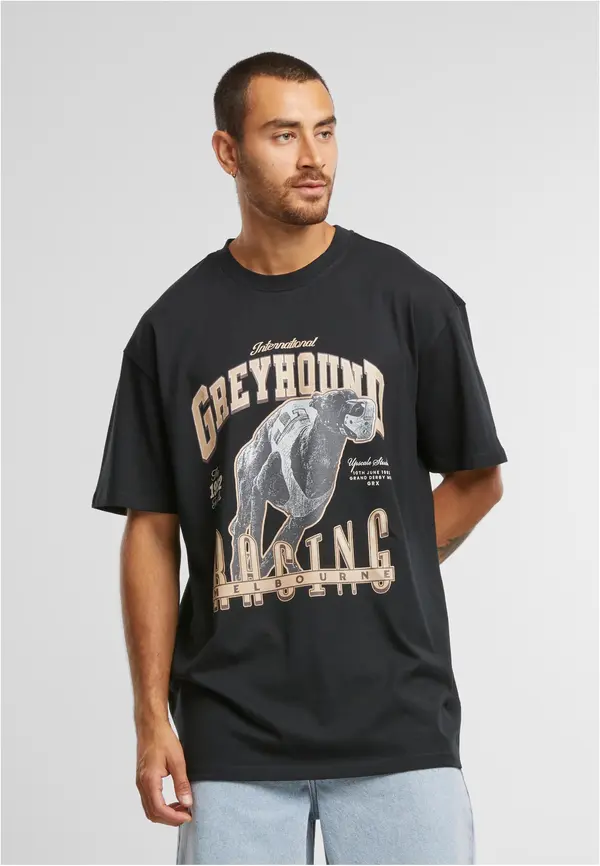 Mister Tee Men's T-shirt Greyhound Racing Oversize black