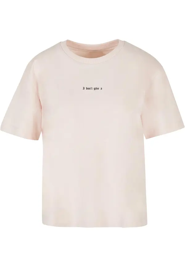 Mister Tee Men's T-Shirt I Don't Give A - Pink